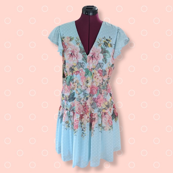 Gabby Skye Dress Size 12. Floral - Picture 3 of 7